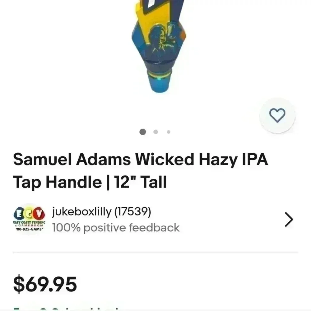Samuel Adam's Wicked Hazy Ipa Beer handle tap